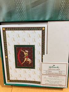 lot 7079 image: Hallmark Christmas cards carousel horse