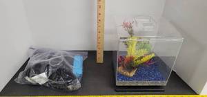 lot 1707 image: Betta fish tank waccessories