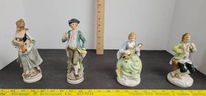 lot 1730 image: (2) Norleans figurines & (2) made in occupied japan figurines