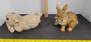 lot 1731 image: (2) Rabbit figurines