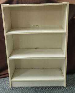 lot 1756 image: Bookshelf w3 shelves 25 W x 10 D x 36 H