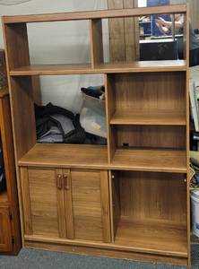 lot 1769 image: Bookshelfentertainment center 49 W x 15 D x 69 H