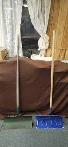 lot 1776 image: (2) Metal Snow shovel