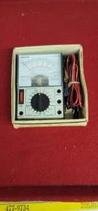 lot 1817 image: Vintage soltec analog multimeter model HM-102S with wire