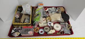 lot 1818 image: Large lot of hardware, tape, caster wheels & more
