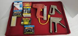lot 1823 image: (3) Staple guns wstaples