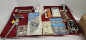 lot 1856 image: Outlet covers, hardware, & fences parts