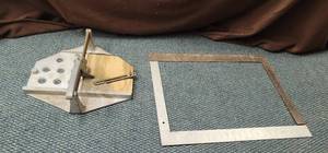 lot 1879 image: (2) Squares & vintage tile cutter