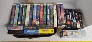 lot 1884 image: VHS movies (See Pictures for titles)