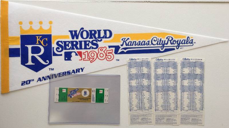 lot 1001 image: RARE 1985 World Series Game 7 Ticket - Mint Condition - The Most Sought After Piece Of Kansas City Royals History - The Holy Grail  Bonus xs 2