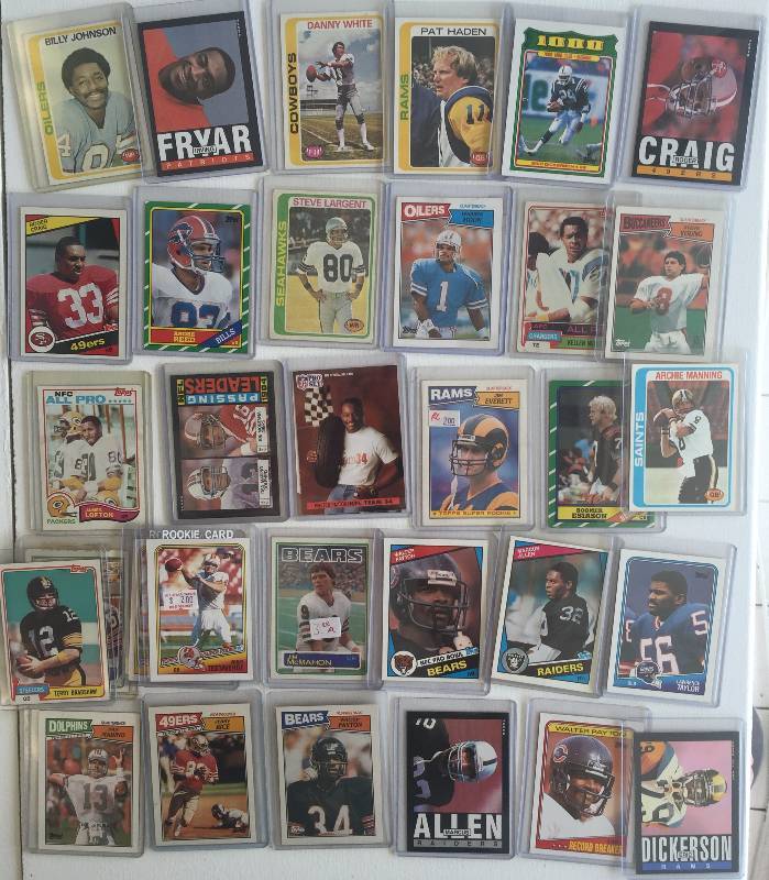 lot 1025 image: Incredible Vintage Football Lot of (63) Jam Packed With Hall of Famers & Rookies - Must See - Huge Book Value - Stars Only