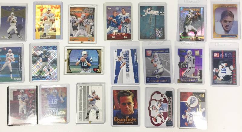lot 1055 image: Payton Manning Rookie & Insert Lot of (20) - Amazing Lot - Must Have Investment Lot - Book Value $250 