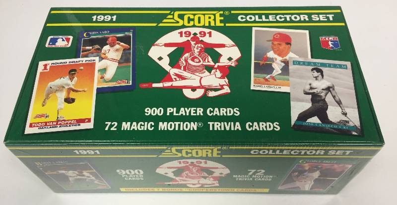 lot 1064 image: 1991 Score Baseball Factory Sealed Complete Set - Factory Sealed Sets Are Hot - Factory Sealed  2xs Book Value