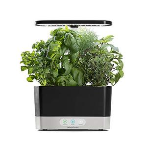 lot 3678 image: AeroGarden Harvest - Indoor Garden with LED Grow Light, Black
