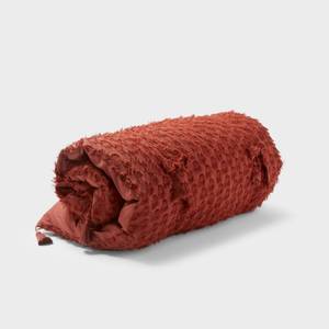 lot 3692 image: Queen Fringe Dot Oversized Lounge Pillow Bronze - Opalhouse