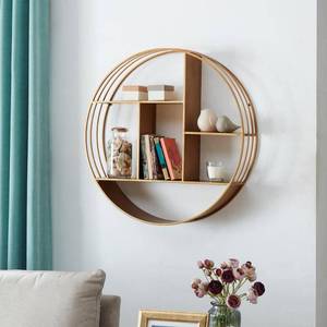 lot 3698 image: Brooklyn Circular Shelf Gold - FirsTime