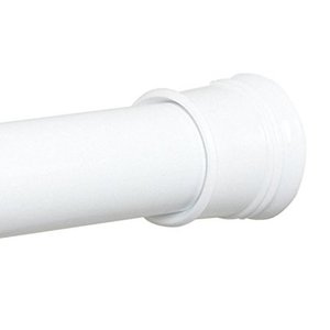 lot 3705 image: Zenna Home 886WW, Tension Shower Curtain Rod, 52 to 86 Inches, White