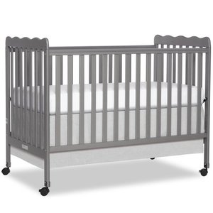 lot 3706 image: Dream On Me Classic 3-in-1 Convertible Crib - Steel Grey