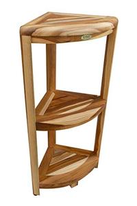 lot 3722 image: EcoDecors Oasis Corner Shelf, Natural
