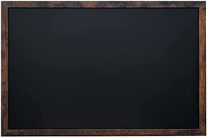 lot 3726 image: Wood Framed Magnetic Chalkboard Sign 11x17 Inch Rustic Wall Hanging Blackboard Signs - Decorative Bulletin Board Chalkboards Perfect for a Kitchen Menu or Wedding