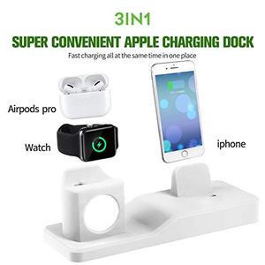 lot 3732 image: MOTOSPEED Apple Watch Stand, Charging Station Apple Watch Charger for AirPods iPhone, Apple Watch Series 54321 AirPods iPhone 1111 Pro XsXs MaxXrX8 Plus77 Plus6-Support Nightstand Mode
