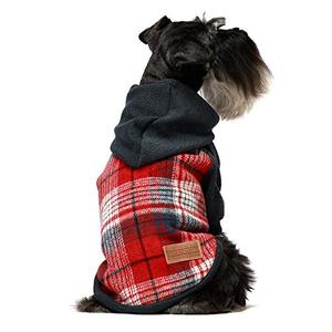 lot 3736 image: Fitwarm Knitted Pet Clothes Dog Sweater Hoodie Sweatshirts Pullover Cat Jackets Red Large