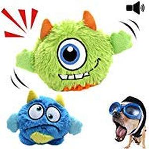 lot 3748 image: NEILDEN Interactive Dog Toys,Plush Squeaky Giggle Ball,Automatic Electronic Shake Dog Toy,Entertainment Suitable for Small to Medium Dogs Best Gift for Puppy(Two Plush ToysOne Squeaker Ball)