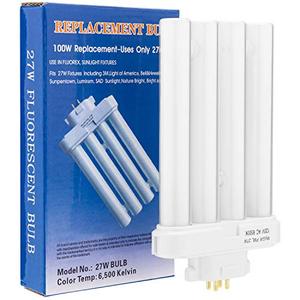 lot 3749 image: MyGift Replacement 27W Light Bulb for The Bright As Day Daylight Spectrum Lamp Brand