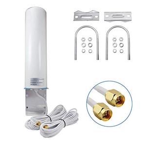 lot 3750 image: High Gain 10-12dBi Dual SMA Male 698-2700 MHz 3G4G LTE Omni-Directional Outdoor PoleWall Mount Antenna for Mobile Cell Phone Cellular 4G LTE Router Modem Gateway