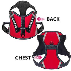 lot 3756 image: Cymiler Dog Harness,No-Pull Service Dog Harness with Handle,Adjustable Comfort Pet Dog Vest Harness for Outdoor Walking,3M Reflective Vest Easy Control - Medium