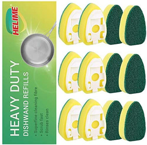 lot 3761 image: Dishwand Spare Replacement for Anti-Scratch Dish Wand, Heavy Duty Cleaning Dot Brush Dispenser, Soap Cleaner, Dishwasher Cleaner Supplies, Kitchen Sink, Dishwasher Tool (12 pcs)