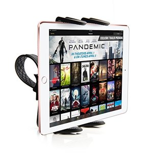 lot 3781 image: iPad Exercise Bike Holder, DigitlMobile Tablet Bike Mount for Treadmill, Spin Bike, Stationary Bikes, Indoor Fitness Machines for Apple iPad Mini Air Pro 7��-13�� Screens with Quick Release Cradle