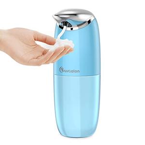 lot 3785 image: Bruvoalon Automatic Soap Dispenser 8.45oz  250ml, Touchless Waterproof Motion Operated IPX4 Soap Dispenser with Adjustable Switches for Kitchen Bathroom Restaurant Hotel (Blue)