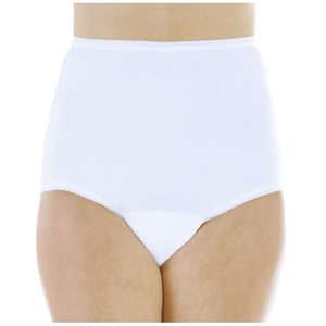 lot 3786 image: Wearever Wearever (3-Pack) Womens White Cotton Comfort Regular Absorbency (0.5 Cup) Incontinence Panties 1X (Fits Hip Sizes 43-44)