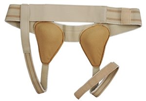 lot 3803 image: ORTONYX Inguinal Groin Hernia Truss Support Belt - Double Beige