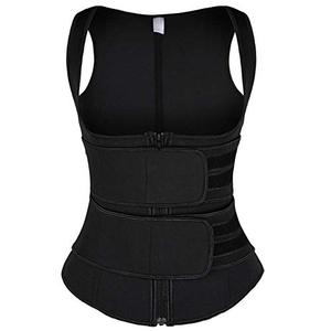 lot 3807 image: coastal rose Women Waist Trainer for Weight Loss Waist Cincher Tank Top Postpartum Belly Wrap Hourglass Body Shaper Black XXL