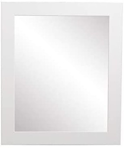 lot 5149 image: BrandtWorks Wall Mirror, 32 x 36, Pure White