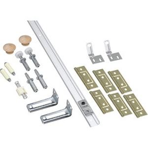 lot 5161 image: National hardware n343-723 48 white folding door hardware set