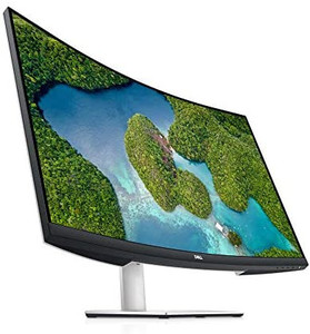 lot 5175 image: Dell S3221QS 32 Inch Curved 4K UHD, VA Ultra-Thin Bezel Monitor, AMD FreeSync, HDMI, DisplayPort, Built in Speakers, VESA Certified, Silver