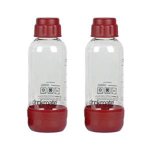 lot 5208 image: Drinkmate Carbonation Bottles (2 Pack) (0.5L, Red)
