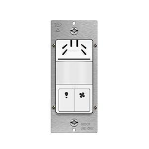 lot 5214 image: TOPGREENER Dual Tech Humidity Sensor Switch, Infrared PIR Motion & Air Moisture Detection, Bathroom Fan & Light Control, Adjustable Timing, NEUTRAL WIRE REQUIRED, UL Listed, TDHOS5, White
