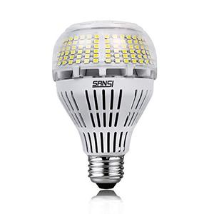 lot 5216 image: SANSI A21 30W LED Light Bulbs, 450W-500W Incandescent Bulb Equivalent, 5000lm High Lumens LED Bulb, Daylight White 5000K Super Bright LED Bulb, E26 Medium Screw Base Home Lighting, Not-Dimmable