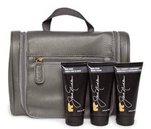 lot 35 image: Jack Nicklaus Hanging Travel Bag, 4-piece Mens Toiletry Bag