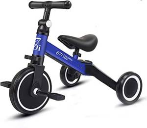 lot 20577 image: 67i Tricycles for 2 Year Olds Toddler Tricycle 3 in 1 Tricycles Kids Trikes for Toddler Bike 3 Wheel Convert 2 Wheel with Removable Pedal and Adjustable Seat for 1-3 Years (Blue) 