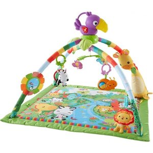 lot 20582 image: Fisher-Price Rainforest Music & Lights Deluxe Gym