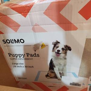 lot 20611 image: SOLIMO PUPPY PADS LARGE SIZE