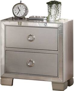 lot 20654 image: PLATINUM NIGHTSTAND ACMECORP ITEM NO 24843