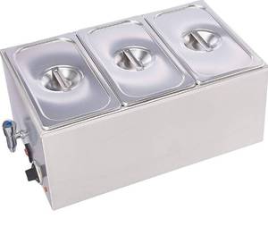 lot 20783 image: Sybo Zck165bt-3 Commercial Grade Stainless Steel Bain Buffet Food Warmer R757 WET HEAT SOUP WARMER