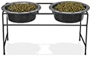 lot 20786 image: Platinum Pets Dog Double Diner Feeder with Bowls