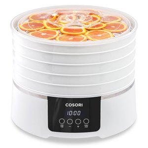lot 20809 image: COSORI Food Dehydrator Machine, Electric Digital Food Dryer for Beef, Jerky, Fruit, Vegetable & Herb, Countdown Timer, Mesh Screen & Fruit Roll Sheet Free Recipe Book